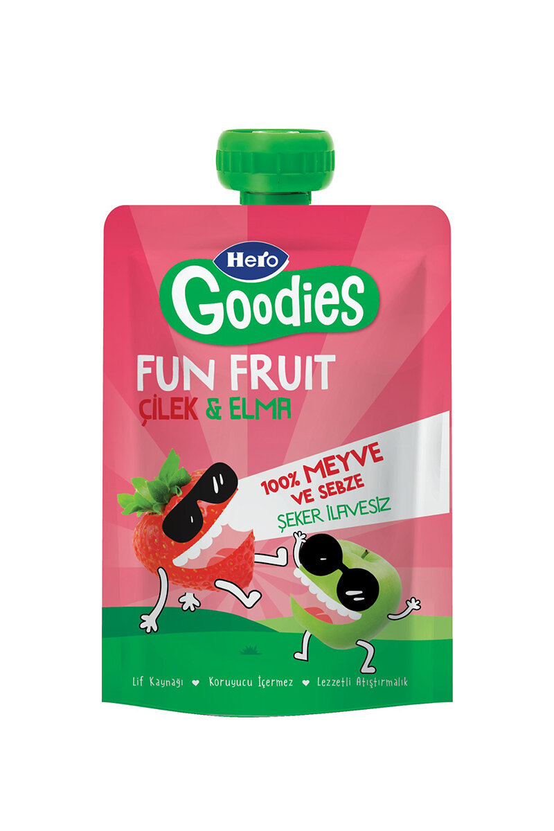 Hero Goodies Çilek-Elma-Havuç- Pouch 100 g