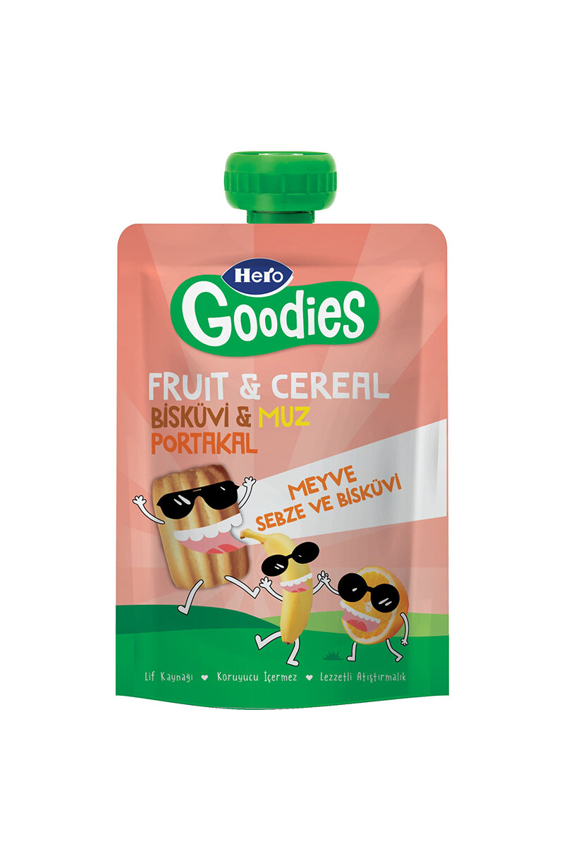 Hero Goodies Bisküvi Muz Portakal 100 g