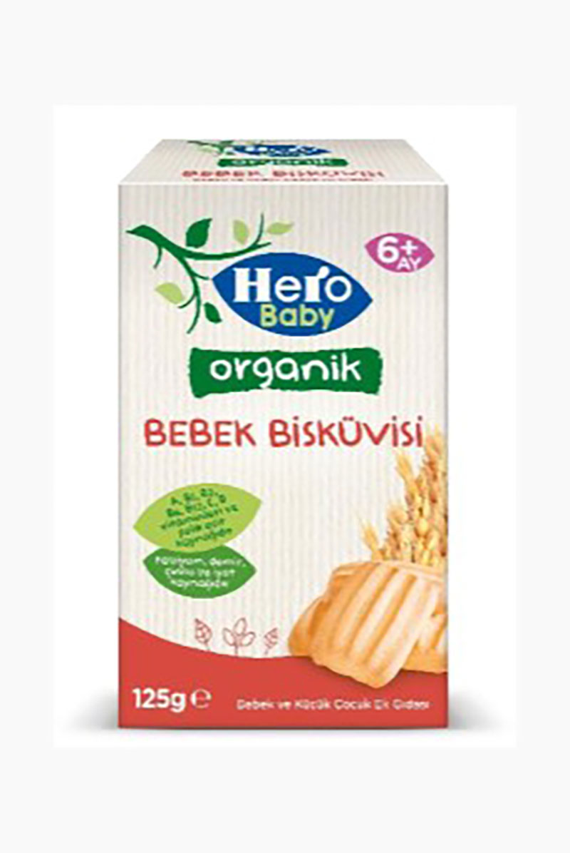 Ülker Hero Baby Organik Bebe Bisküvisi 125 Gr