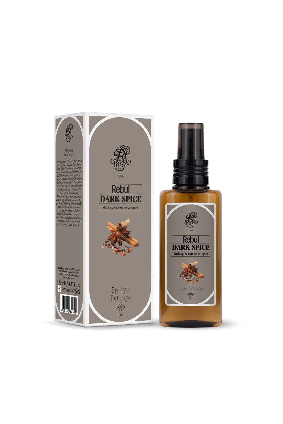 Rebul Kolonya Dark Spice 125 ml