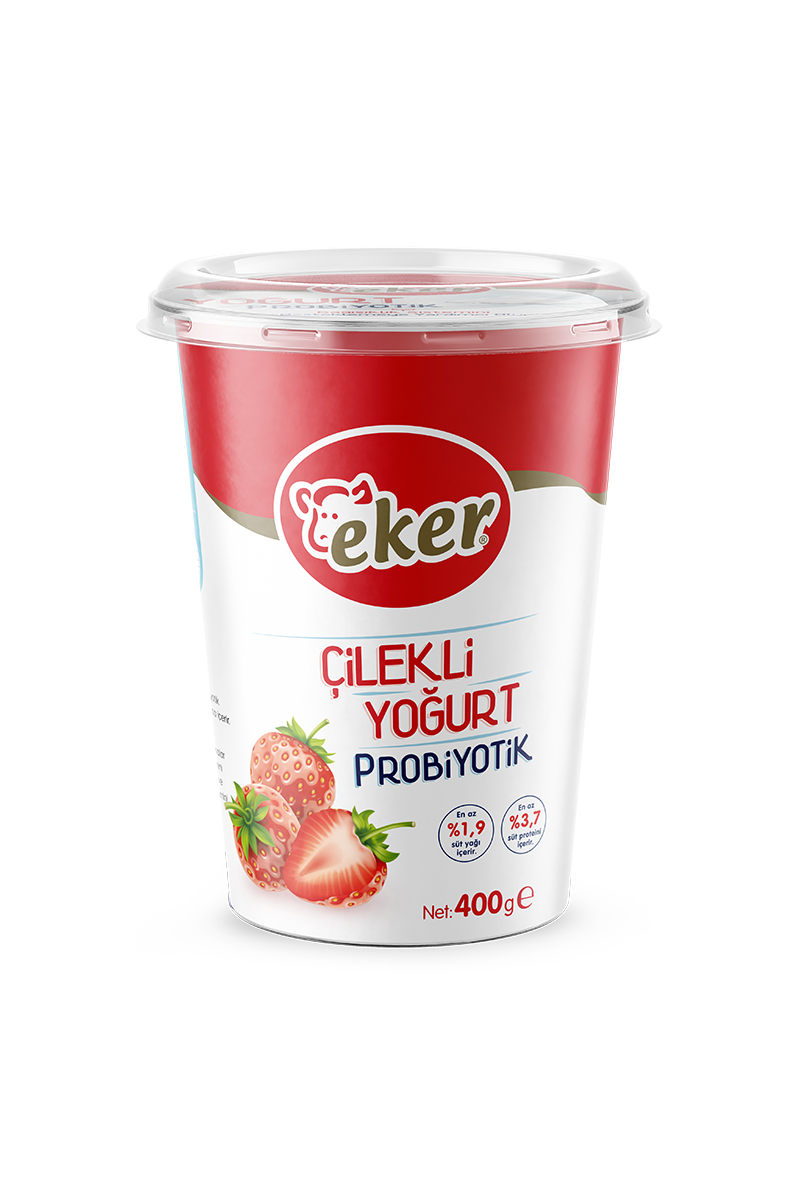 Eker Yoğurt Probiyotik Çilekli 400 G