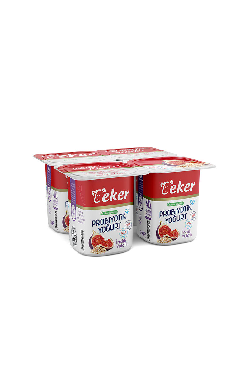 Eker Yoğurt Probiyotik İncir Yulaf 4x100 G