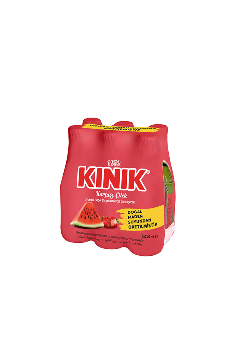 Kınık Karpuz Çilek Aromalı Maden Suyu 6X200 ml