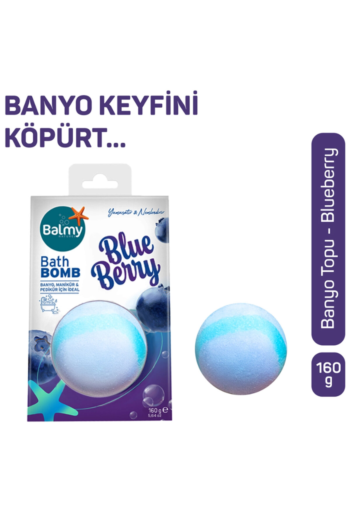 Balmy Blueberry Banyo Topu 160 g