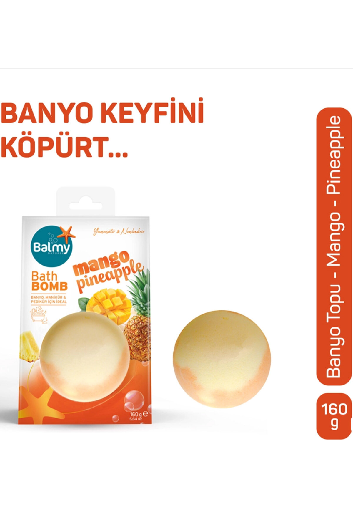 Balmy Mango Ananas Banyo Topu 160 g