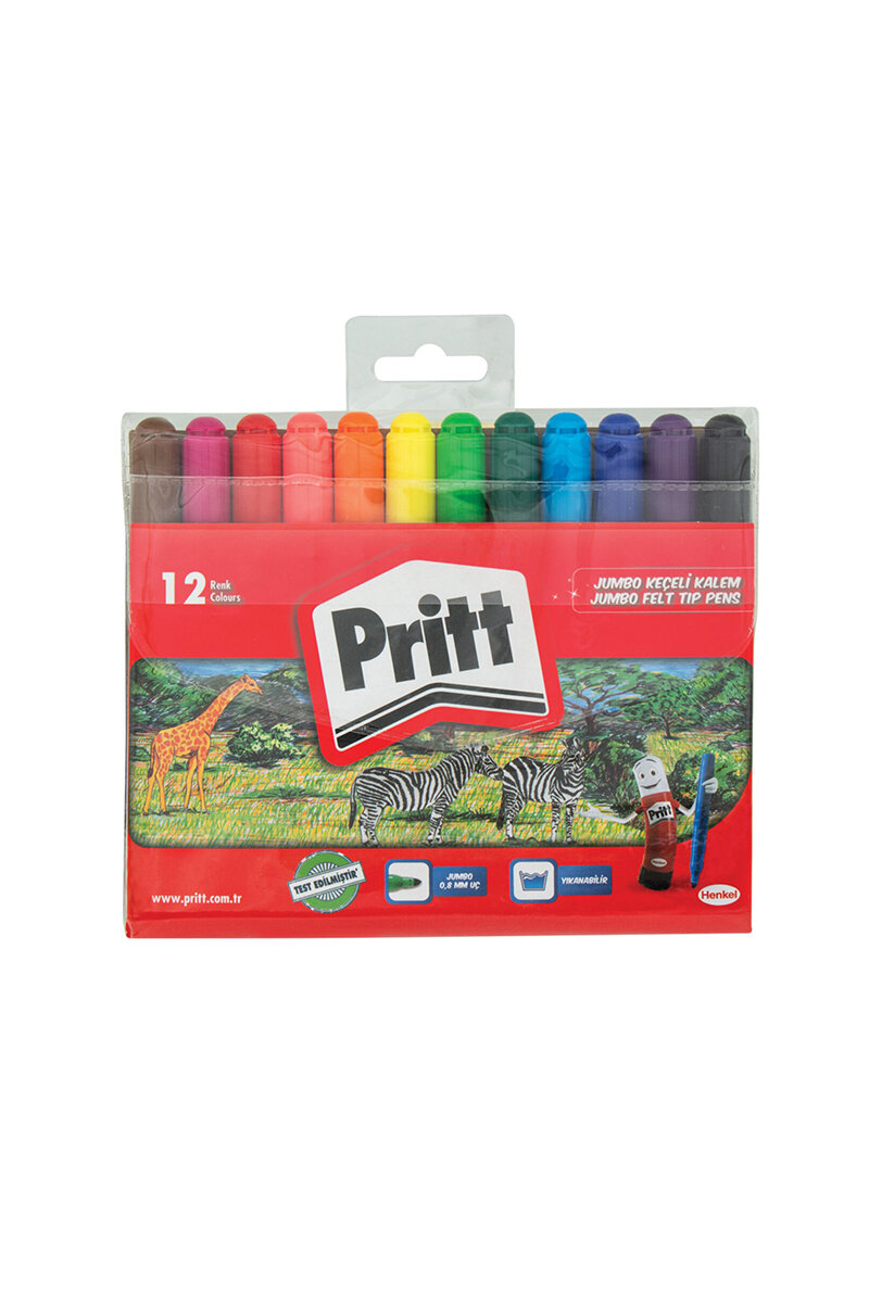 Kalem Keçeli Pritt 12'Li Jumbo Pvc Poset