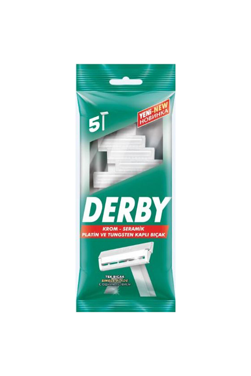Derby Tek Bıçaklı 5Li Poşet Tıraş Bıcagı