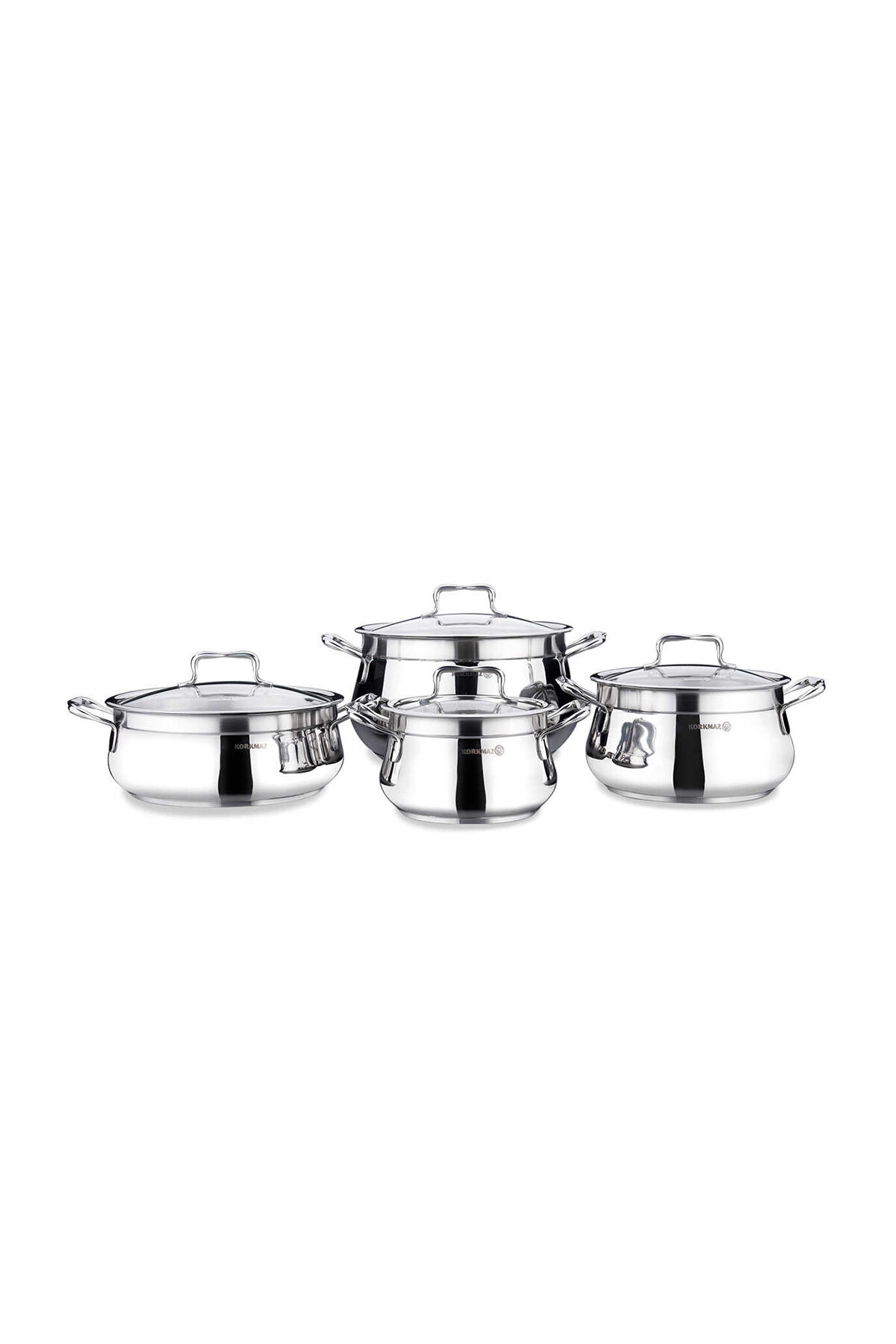 Korkmaz Estima Çelik Tencere Seti 8 Parça