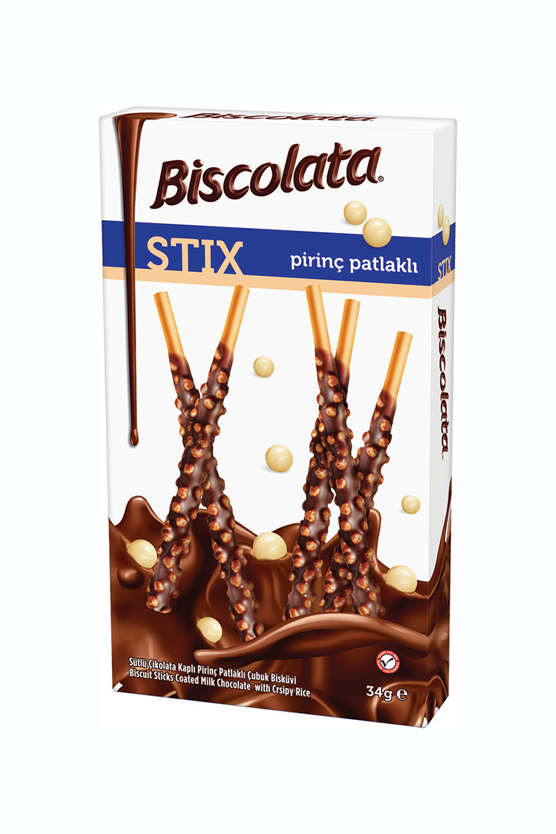 Şölen Biscolata Stix Pirinç Patlaklı 34 G