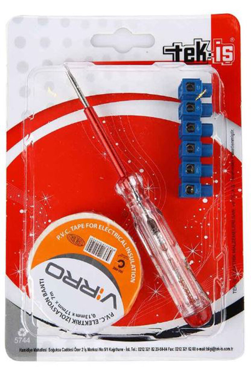 Tek İş Elektrik Seti Kontrol Kalemi+İzole Bandı