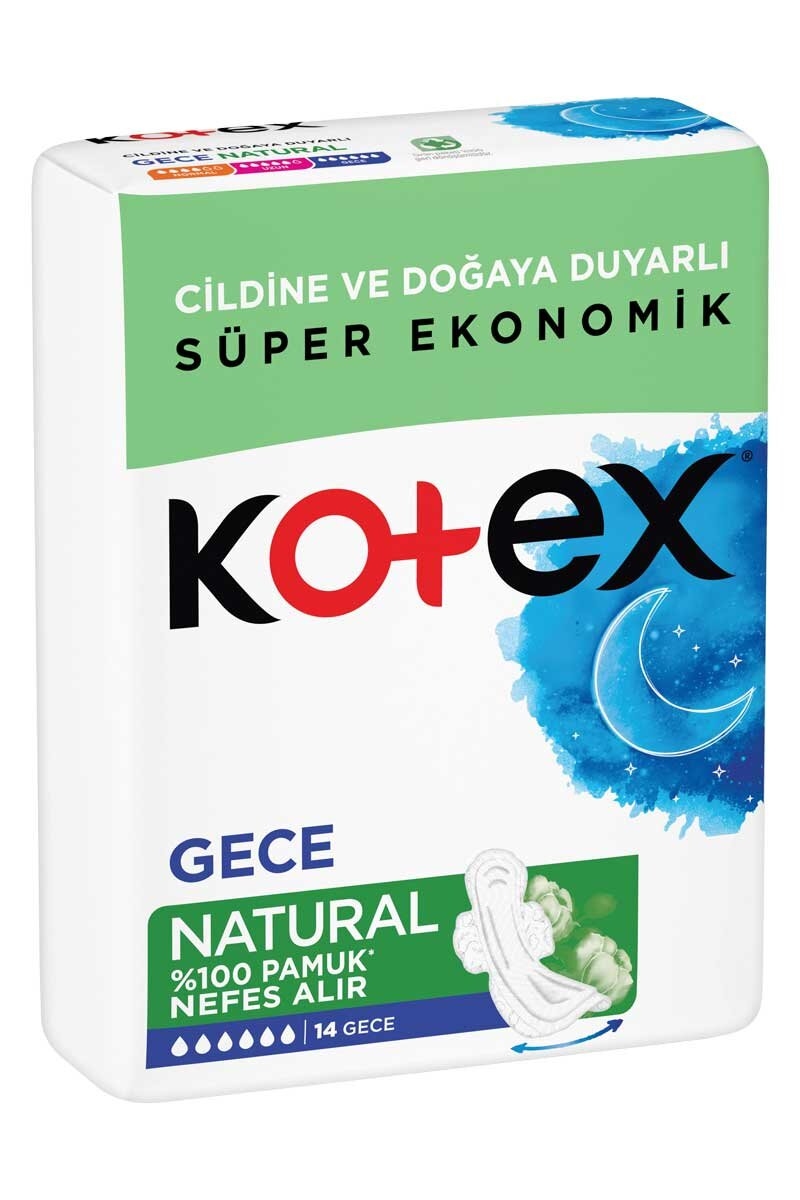 Kotex Natural Ultra Quadro Gece 14'lü