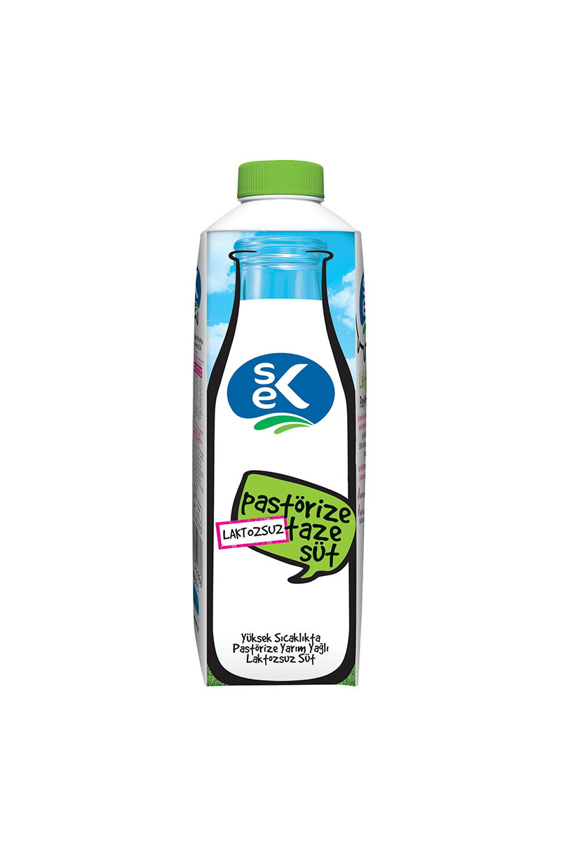 Sek Pastörize Laktozsuz Süt 1 L