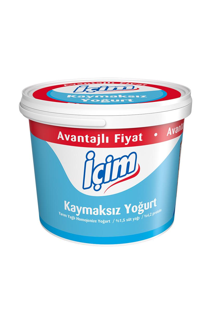 İçim Yarım Yağlı Kaymaksız Yoğurt 2000 G
