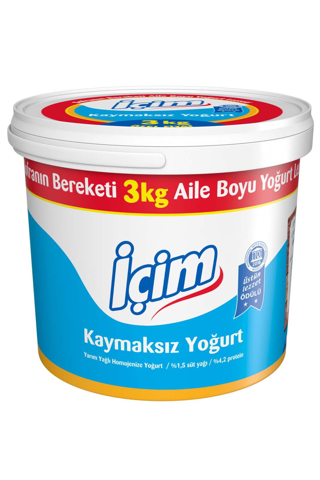 İçim Yarım Yağlı Kaymaksız Yoğurt 3000 G