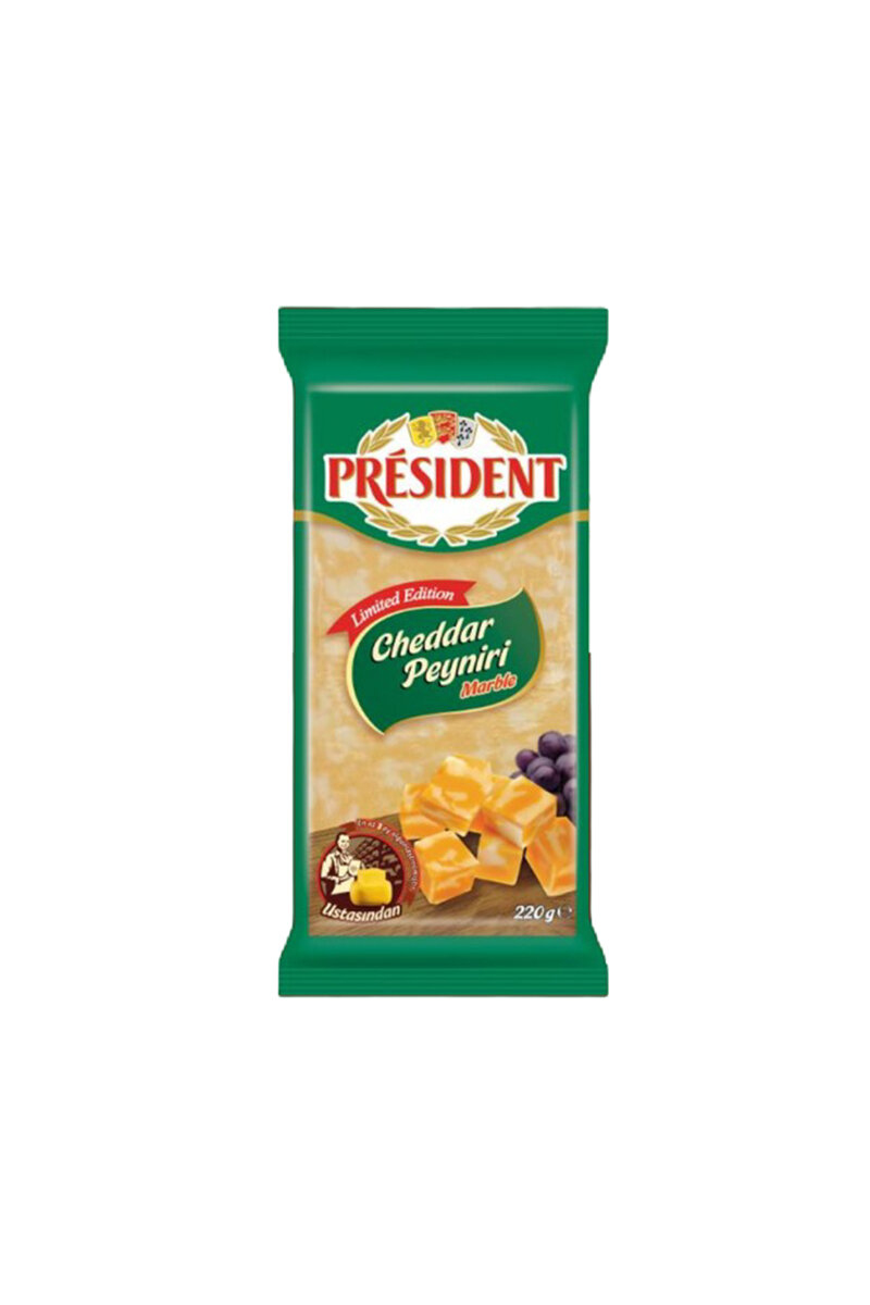 President Marble Cheddar Peyniri 220 G