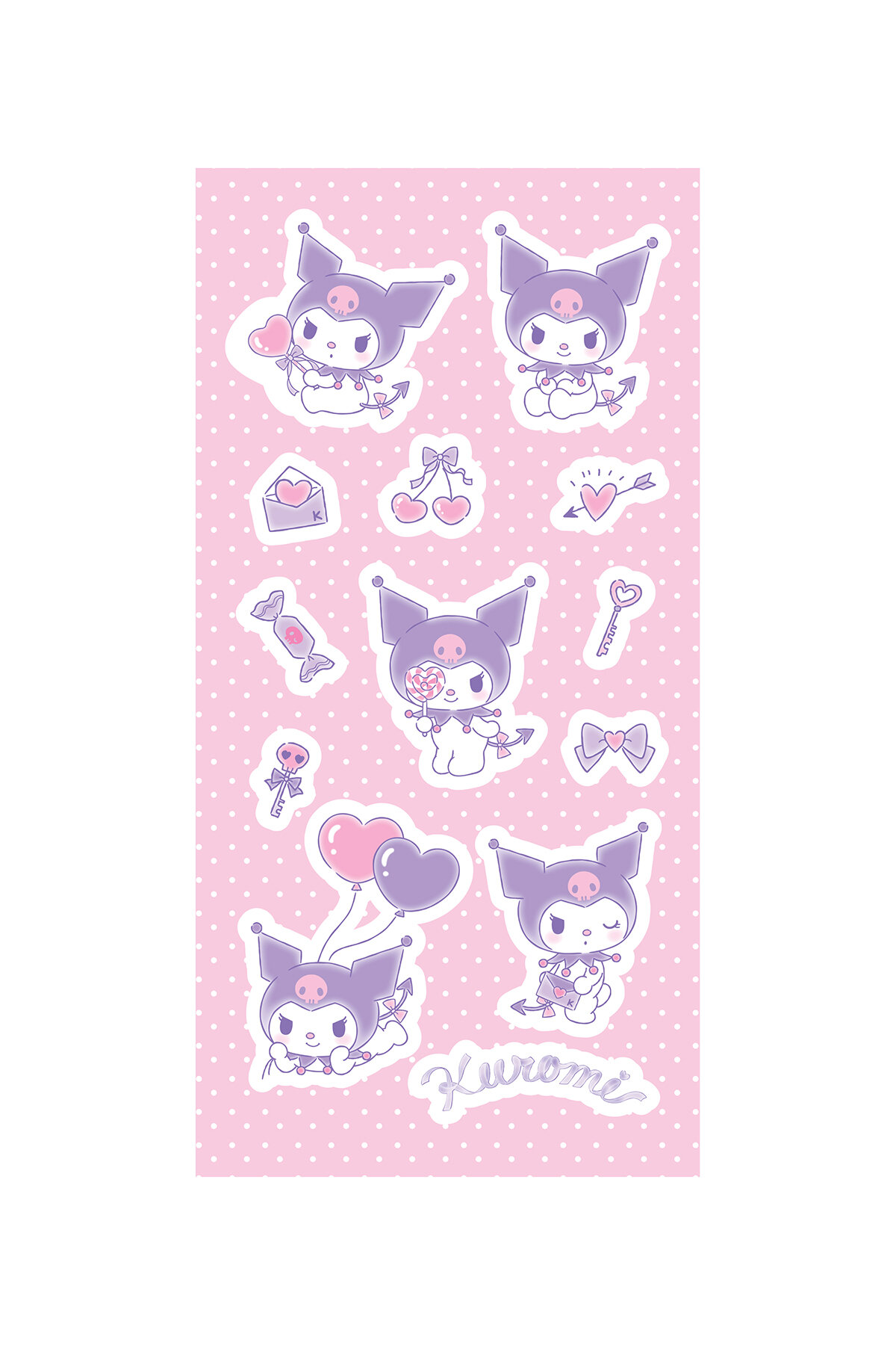 Kuromi 15*30 Kuşe Sticker
