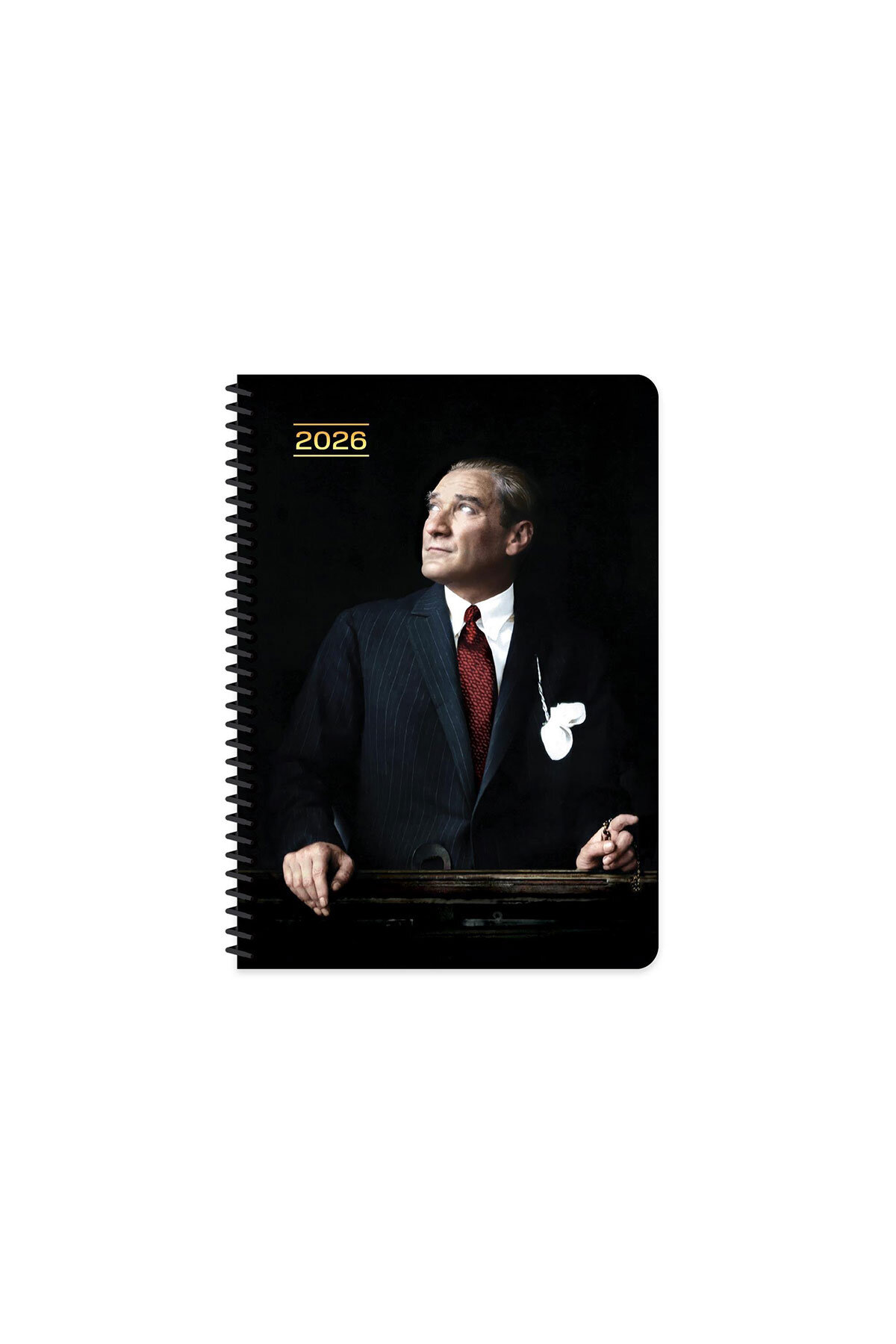 Keskin 2026-17*24 Atatürk Günlük Spiralli Ajanda - Cumhurbaşkanı