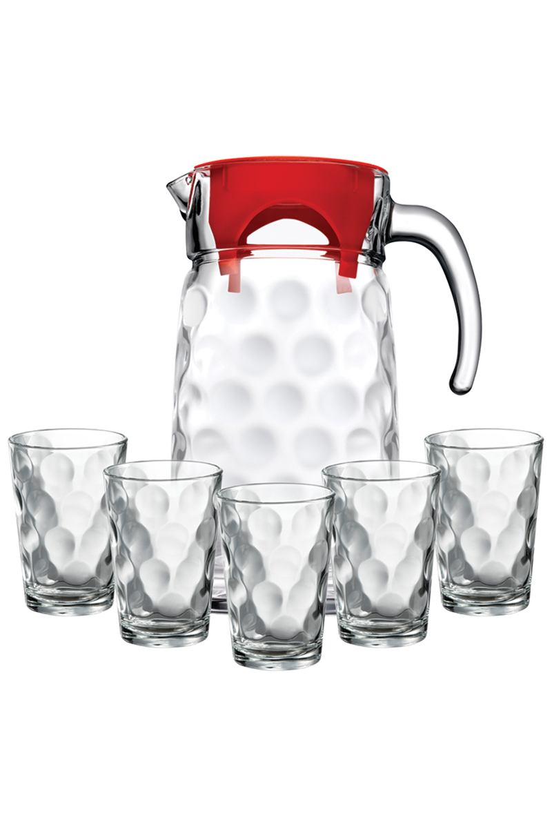 Paşabahçe Su Takımı Kırmızı 7 Parça