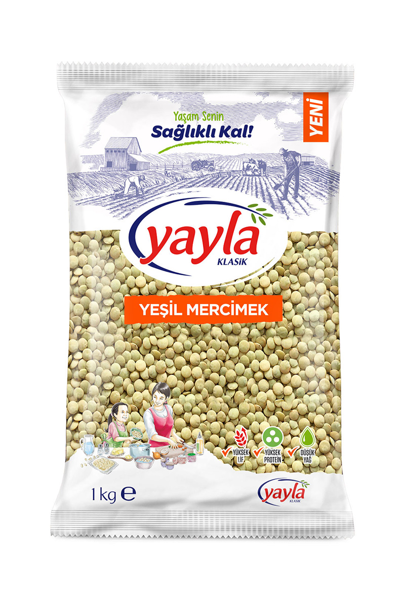 Yayla Yeşil Mercimek 1 kg