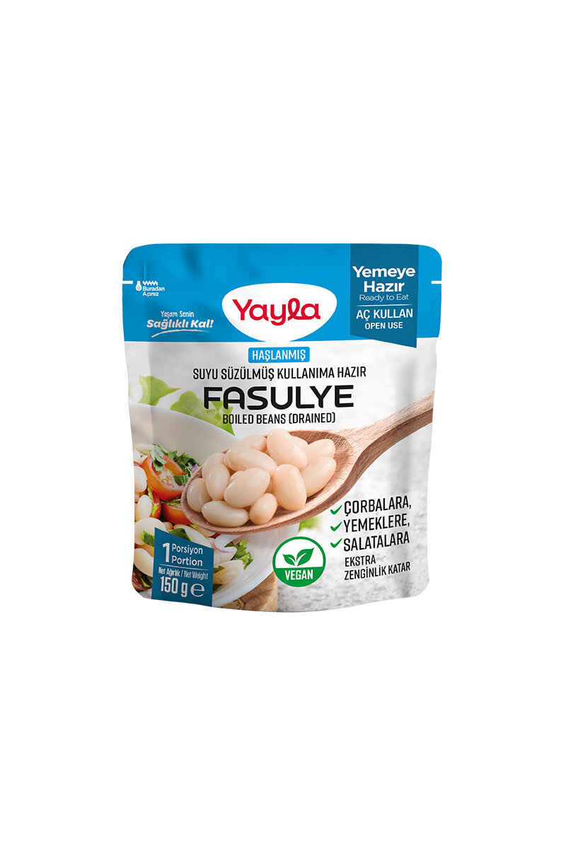 Yayla Haşlanmış Suyu Süzülmüş Fasulye 150 g