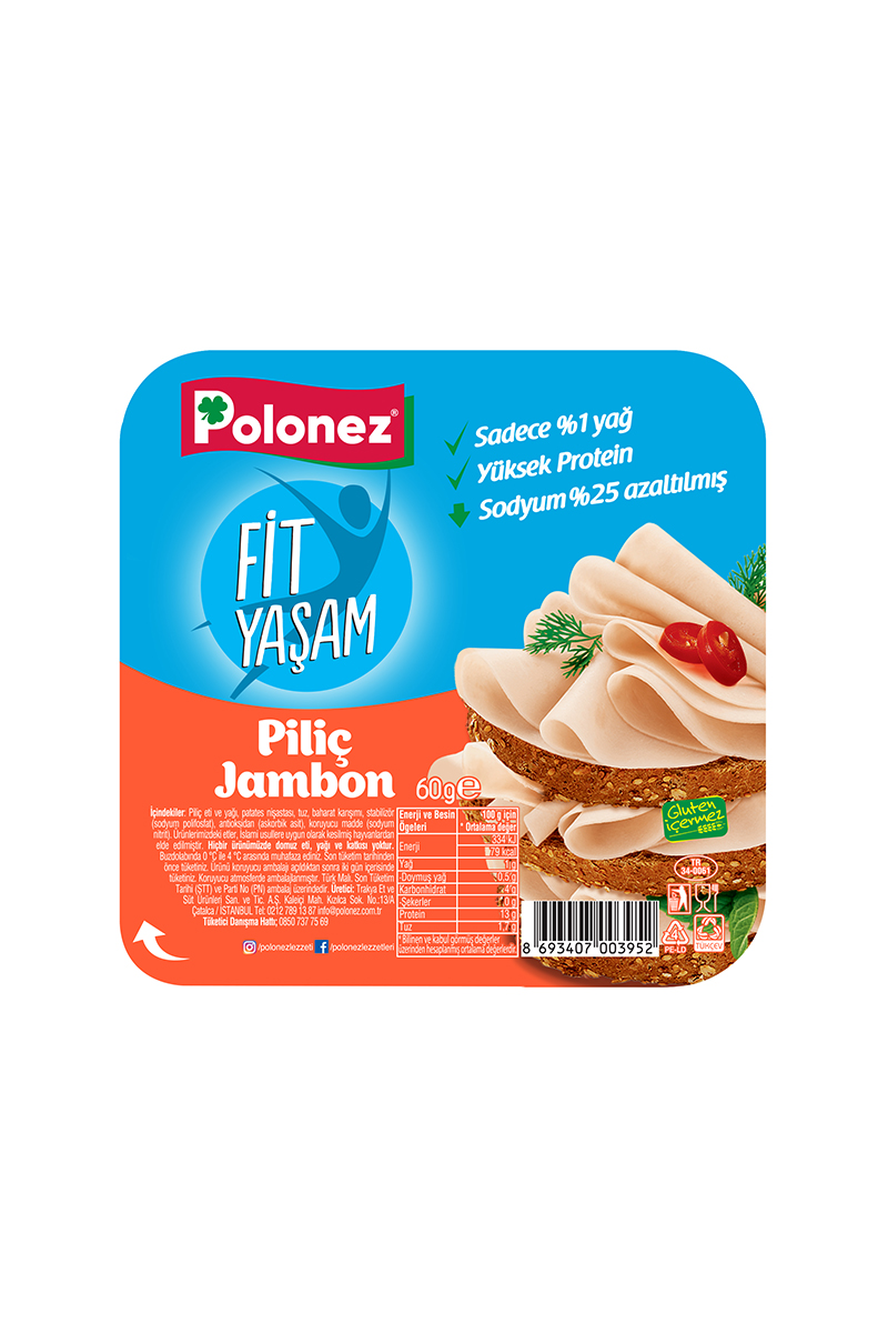 Polonez Fit Yaşam Piliç Jambon 60 G