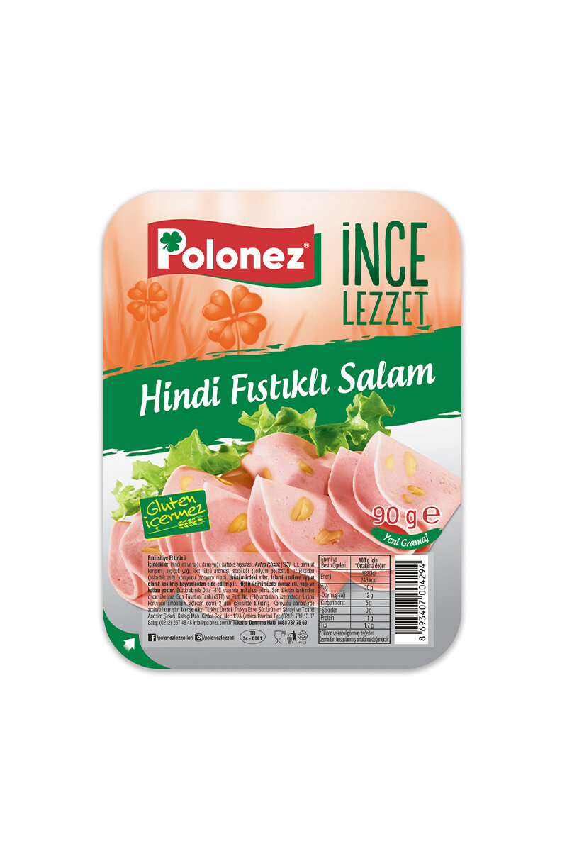 Polonez Hindi Fıstıklı Salam 90 G