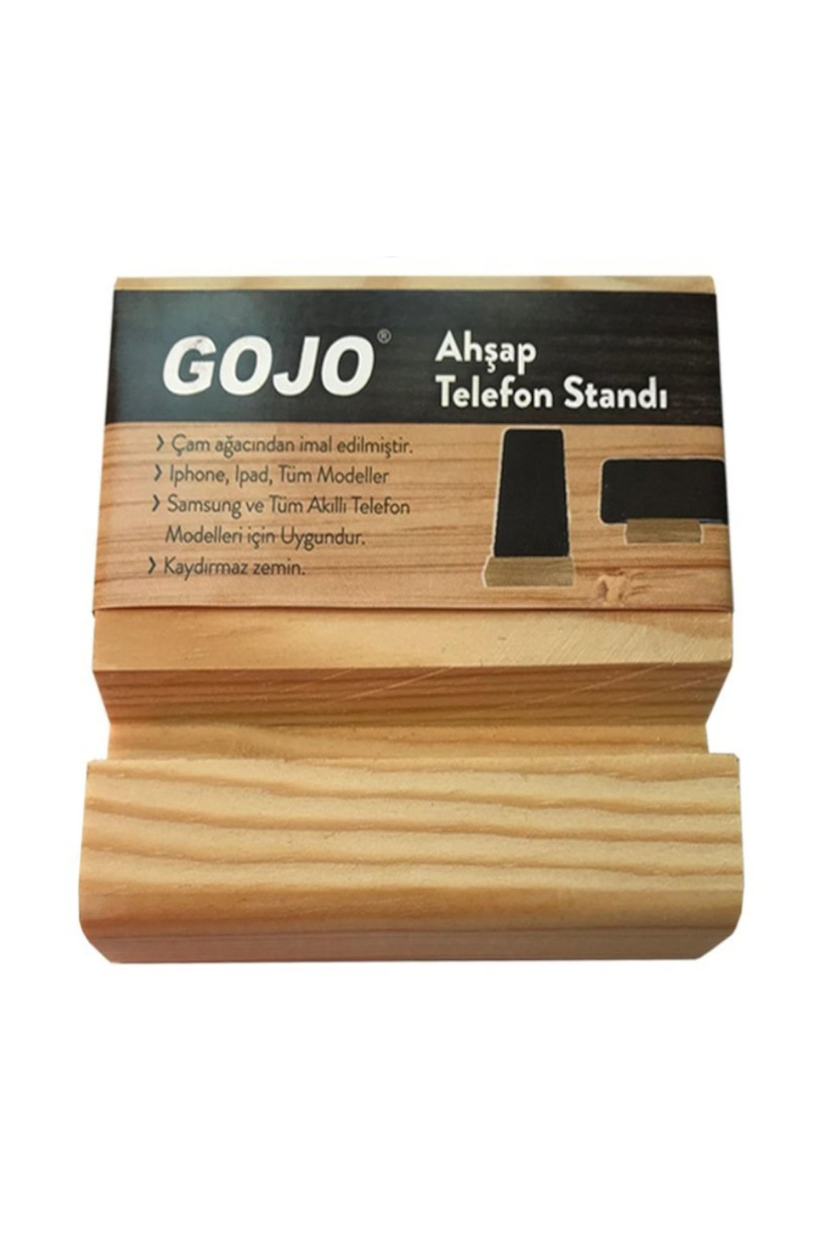 Gojo Ahşap Telefon Standı