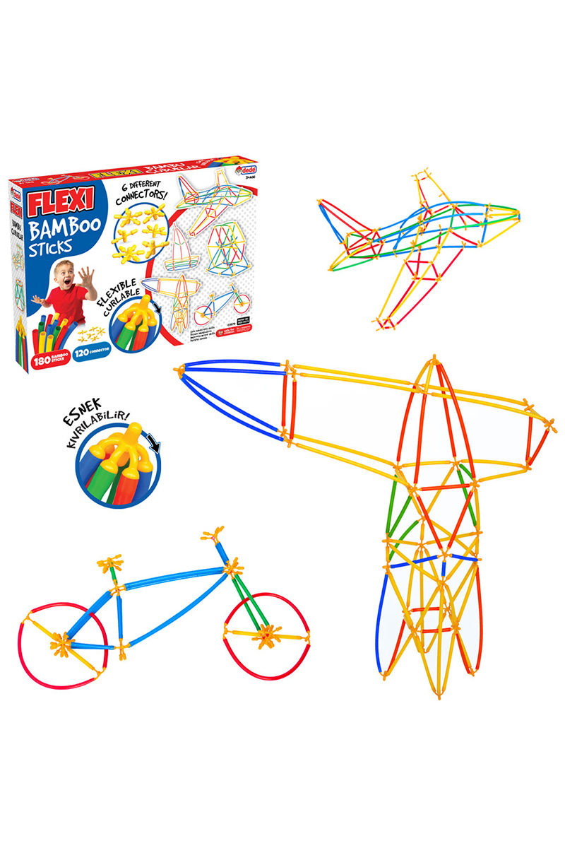 Flexi Bambu Çubuklar 300 Parça Dede