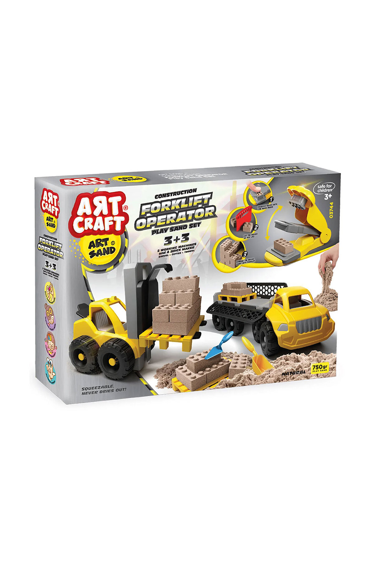 03744 Artstand Forklift Operatör Kum Set - Fen Toys