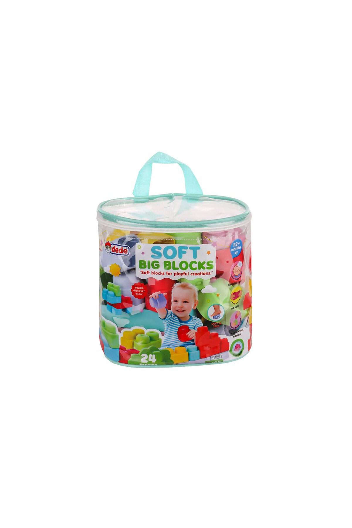 Yumuşak Big Bloklar Çanta 24 Parça