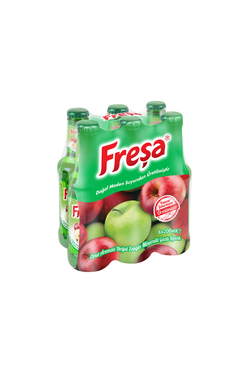 Freşa Elma Aromalı Gazlı İçecek 6X200 ml