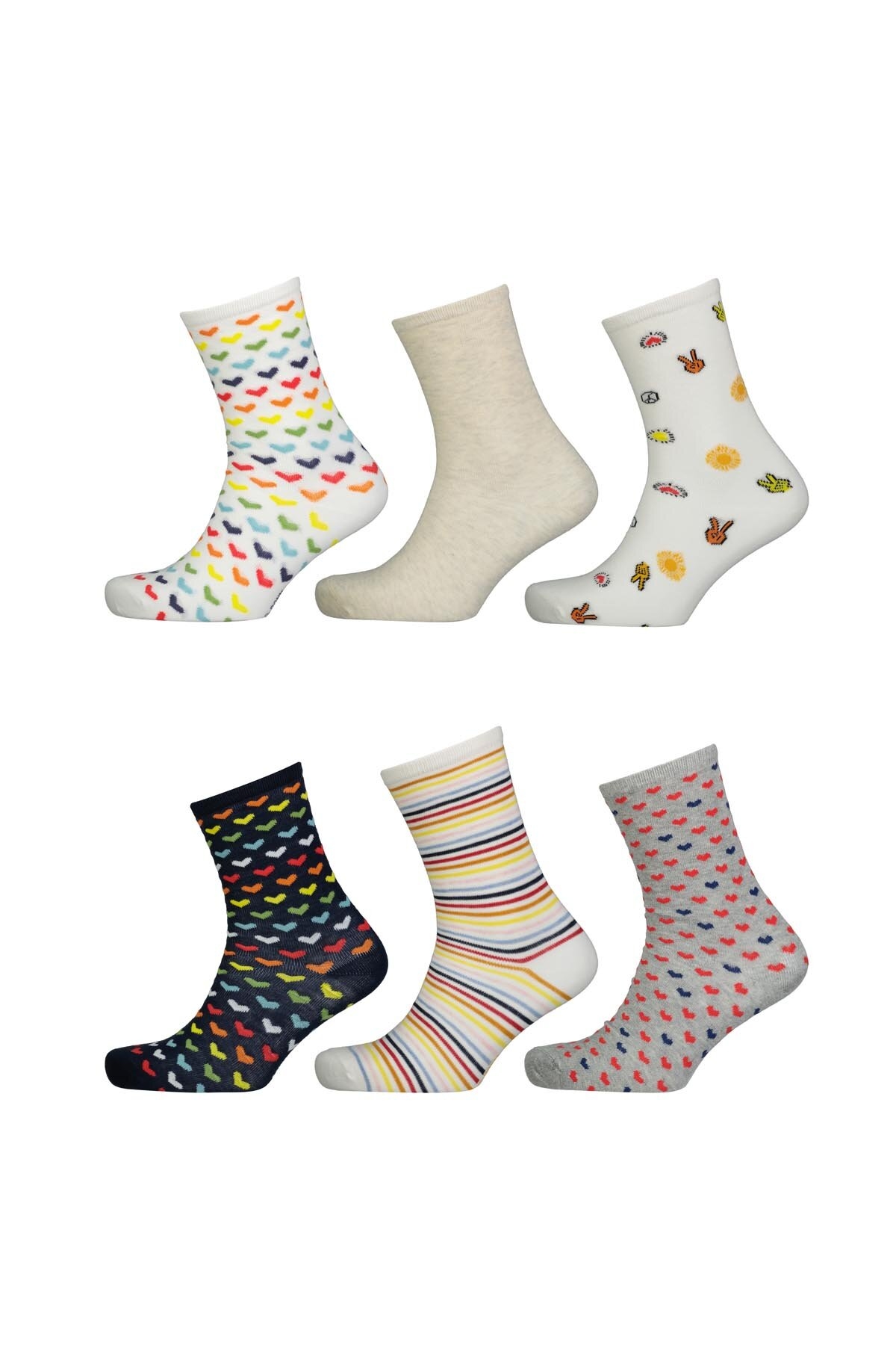 Katia&Bony Kadın 6'lı Soket Çorap 12401G2039.RNK