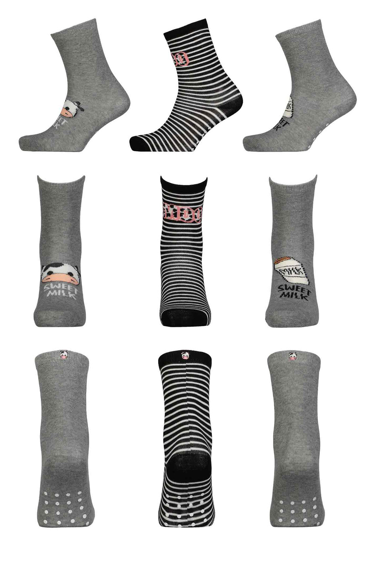 Katia&Bony Kız Çocuk 3'lü Soket Çorap 22401K2006 RNK