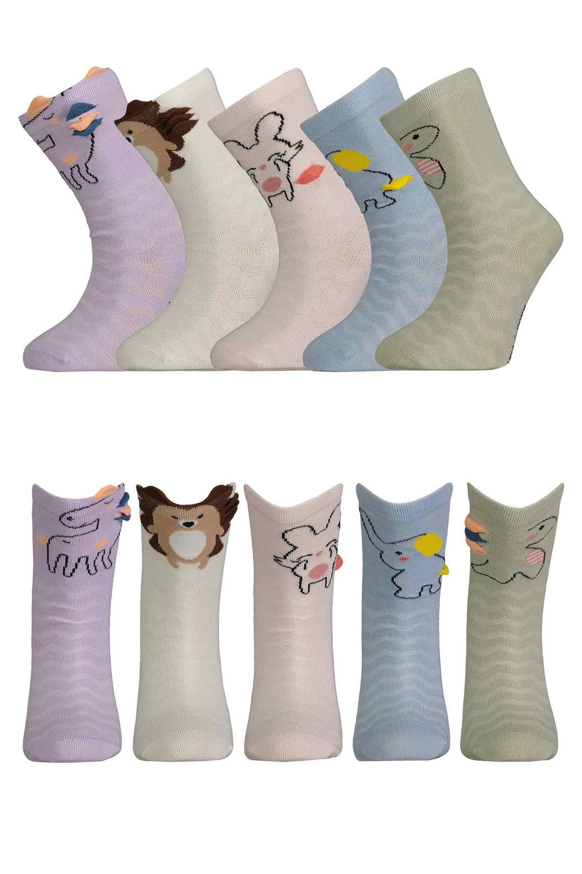 Katia&Bony Kız Çocuk 5'li Soket Çorap 12401G2152 RNK