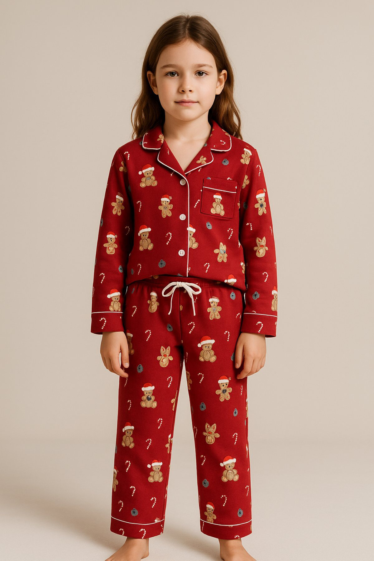 Katia&Bony Kız Çocuk Pijama Takımı 22512K2011.KRMZ