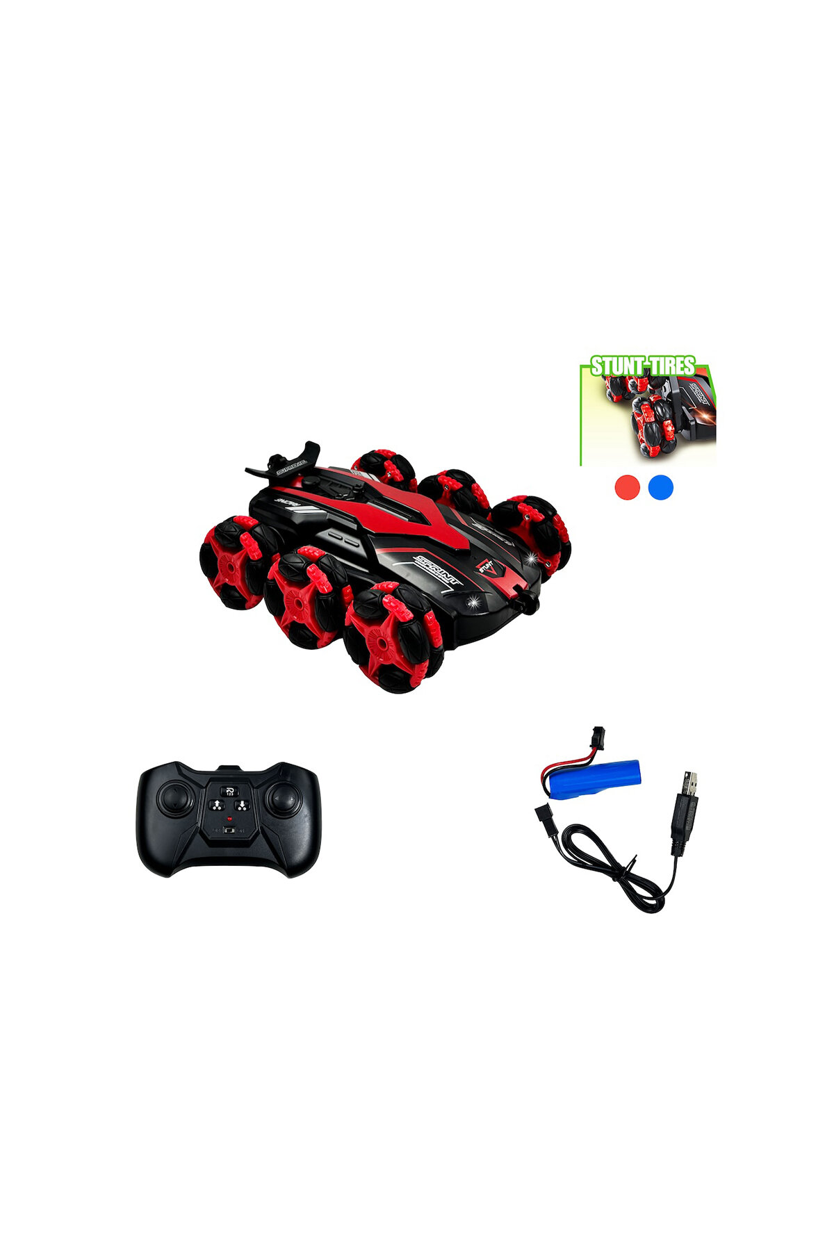 Vardem Kumandalı 6 Teker Buharlı Akrobat Araba