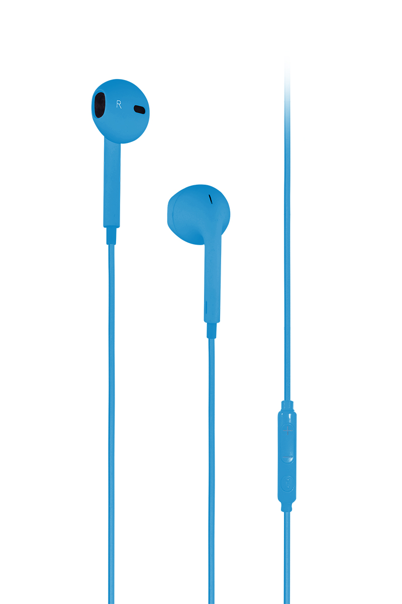 Mojue WE02 Kumandalı ve Mikrofonlu Kulakiçi Kulaklık-Mavi