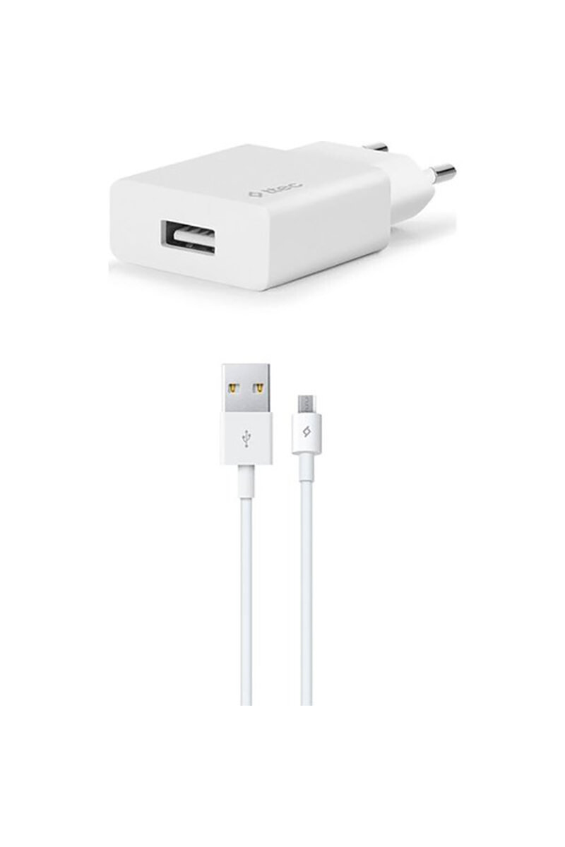 ttec SmartCharger Seyahat Şarj Aleti 2A + Micro USB Kablo Beyaz
