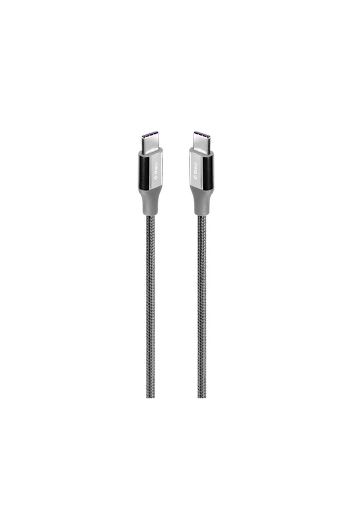 ttec 2DK53UG ttec AlumiCable USB-C - USB-C 150cm 100W PD/QC Hızlı Şarj/Data Kablosu Uzay Grisi Uzay Grisi