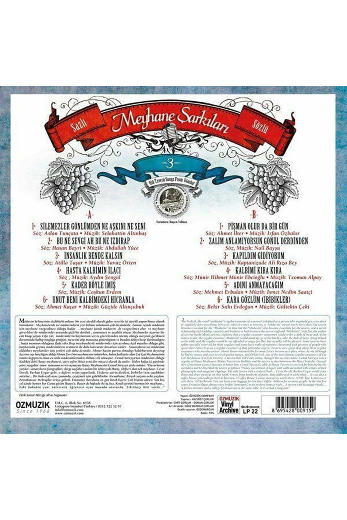 Plak-Meyhane Şarkıları-3