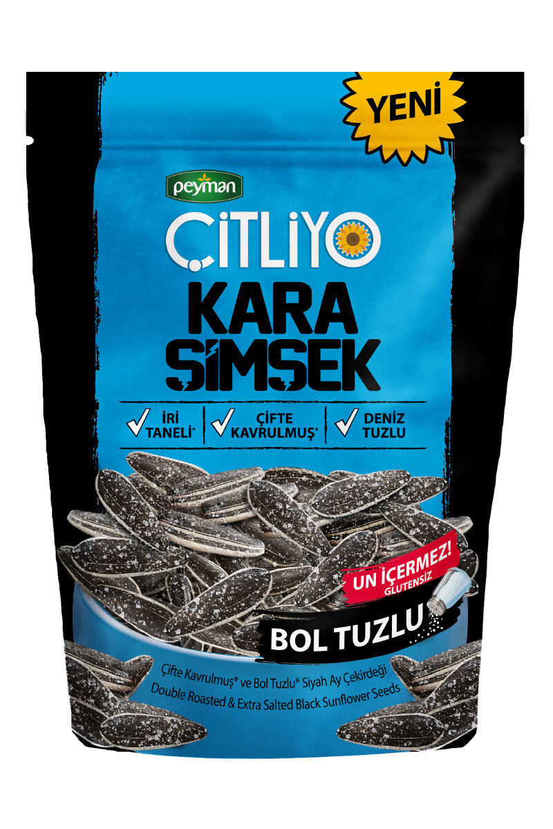 Peyman Kara Şimşek Bol Tuzlu Ayçekirdeği 120 g