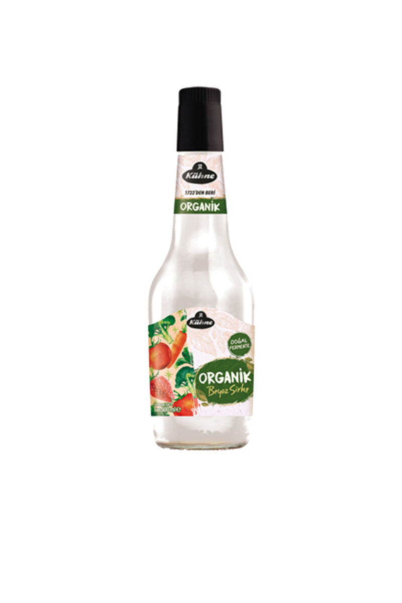 Kühne Organik Beyaz Sirke (Cam) 500 ml