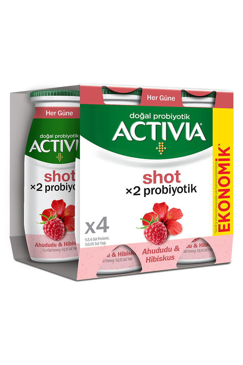 Danone Activia Hibiskuslu Probiyotik Shot 4x80 Ml