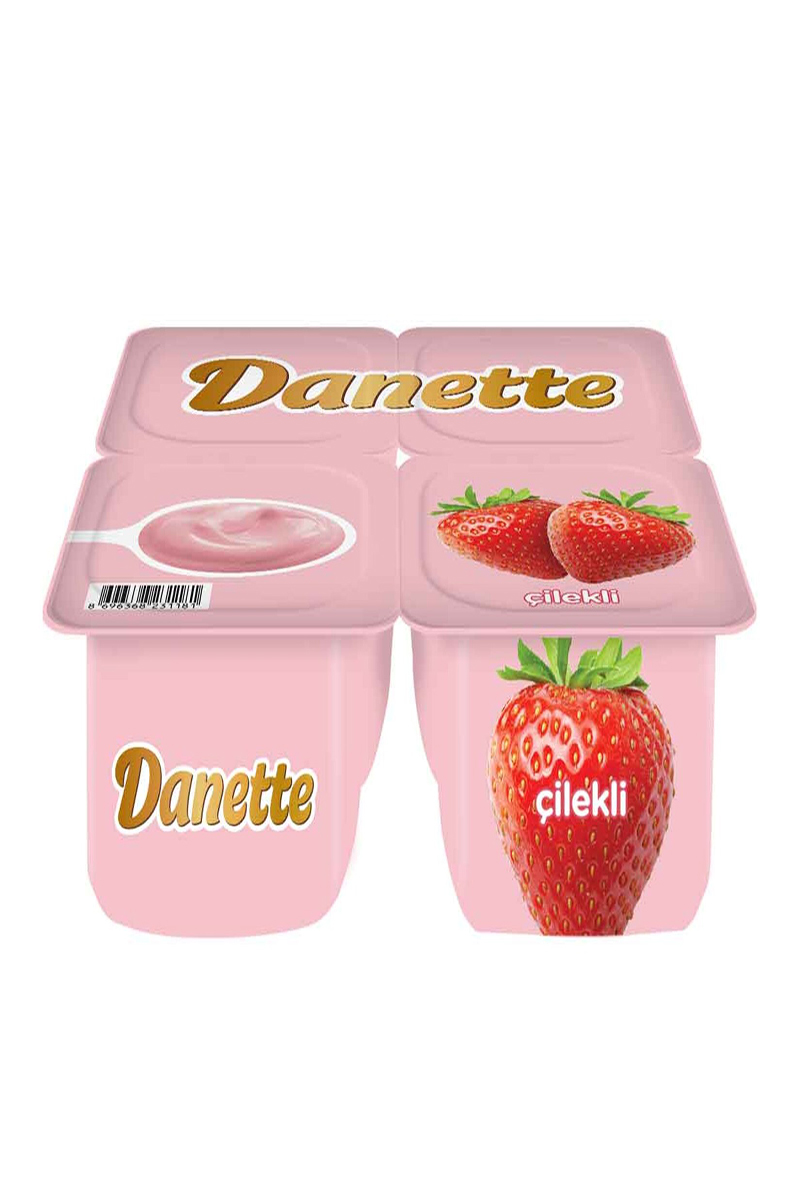 Danette Çilekli Puding 4X100 G