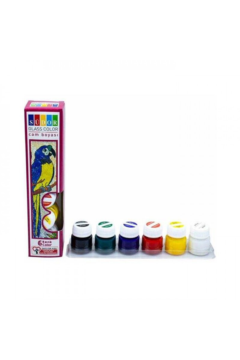 Südor Cam Boya Su Bazlı Set 6x15 ml