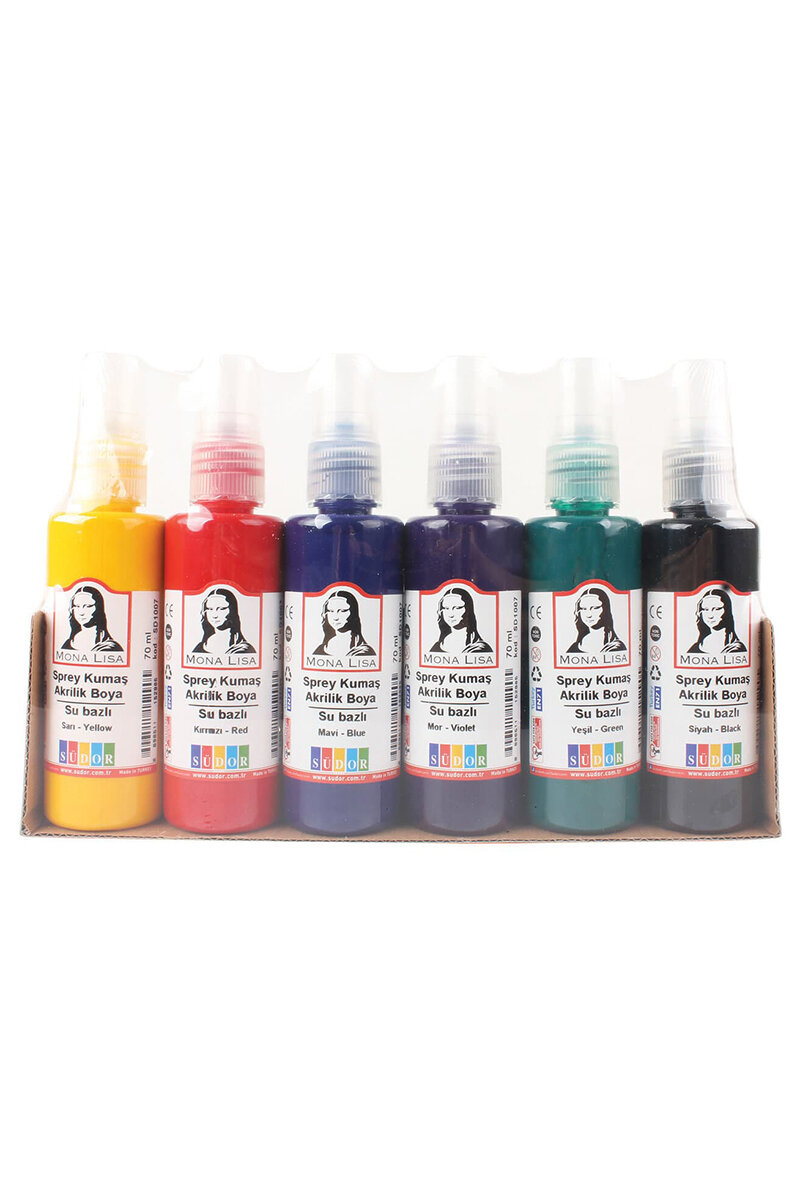 Monalisa Sprey Kumaş Akrilik Boya 6x70 ml