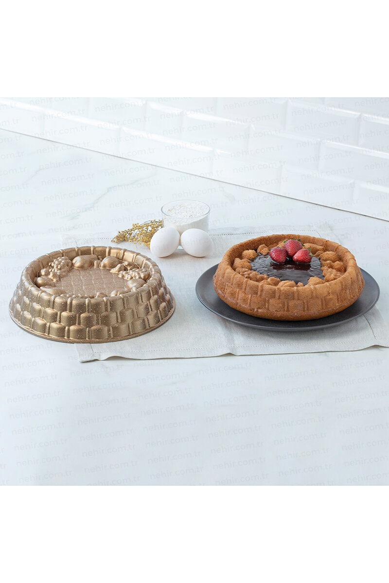 Nehir Violet Gold Döküm Tart Kalıbı 26 cm