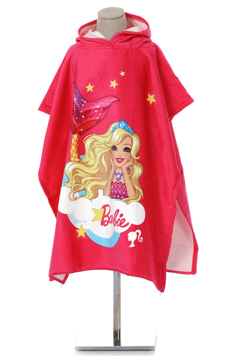 Özdilek Barbie Dreams Lisanslı Kadife Çocuk Panço 4/9 Yaş