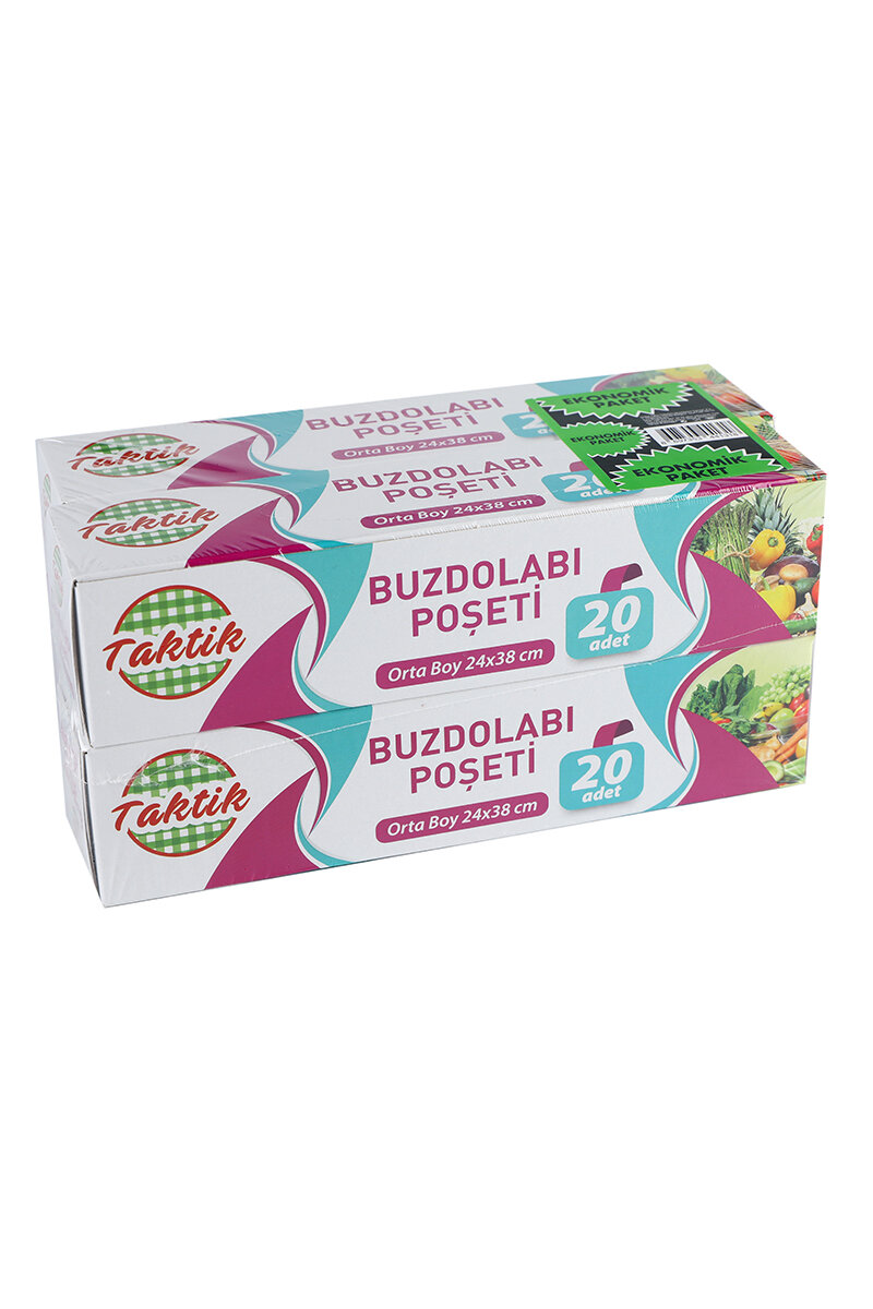 Taktik Buzdolabı Poşeti Orta boy 4 lü Paket