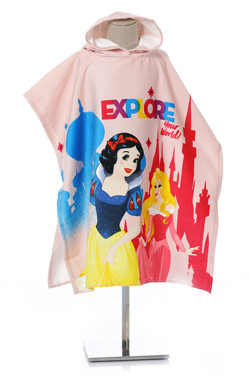 Özdilek Princess Explore Disney Lisanslı Kadife Çocuk Panço 4/9 Yaş